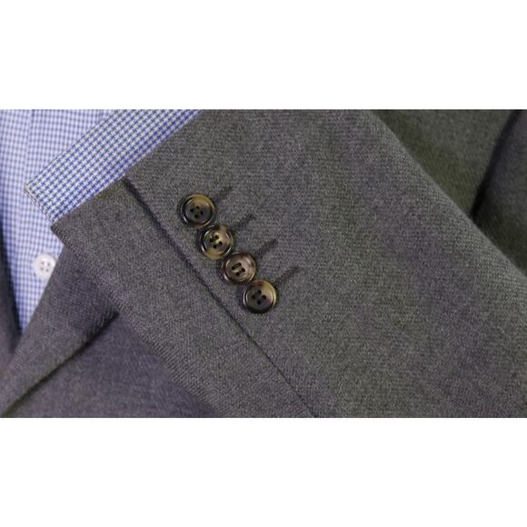 Canali Exclusive Collection Gray Knit Woven 100% Cashmere Blazer Jacket 40R - Picture 6 of 10